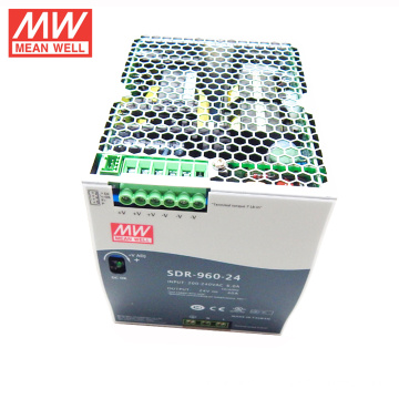 MEAN WELL 75 w para 960 watt tipo slim CE UL TUV GL 48VDC fonte de alimentação 20amp din rail SDR-960-48